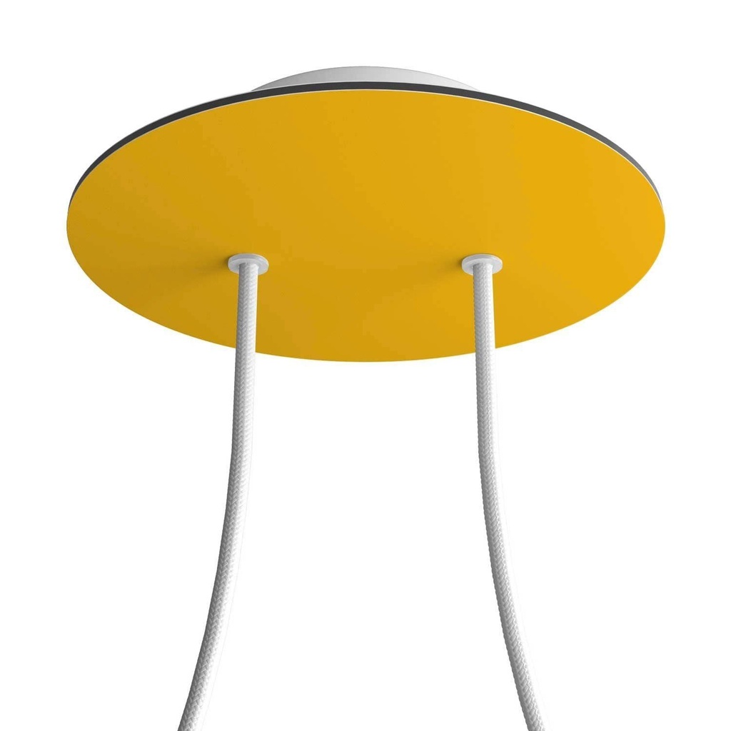 Rose-One rosette round, diameter 200 mm with 2 holes and 4 side holes