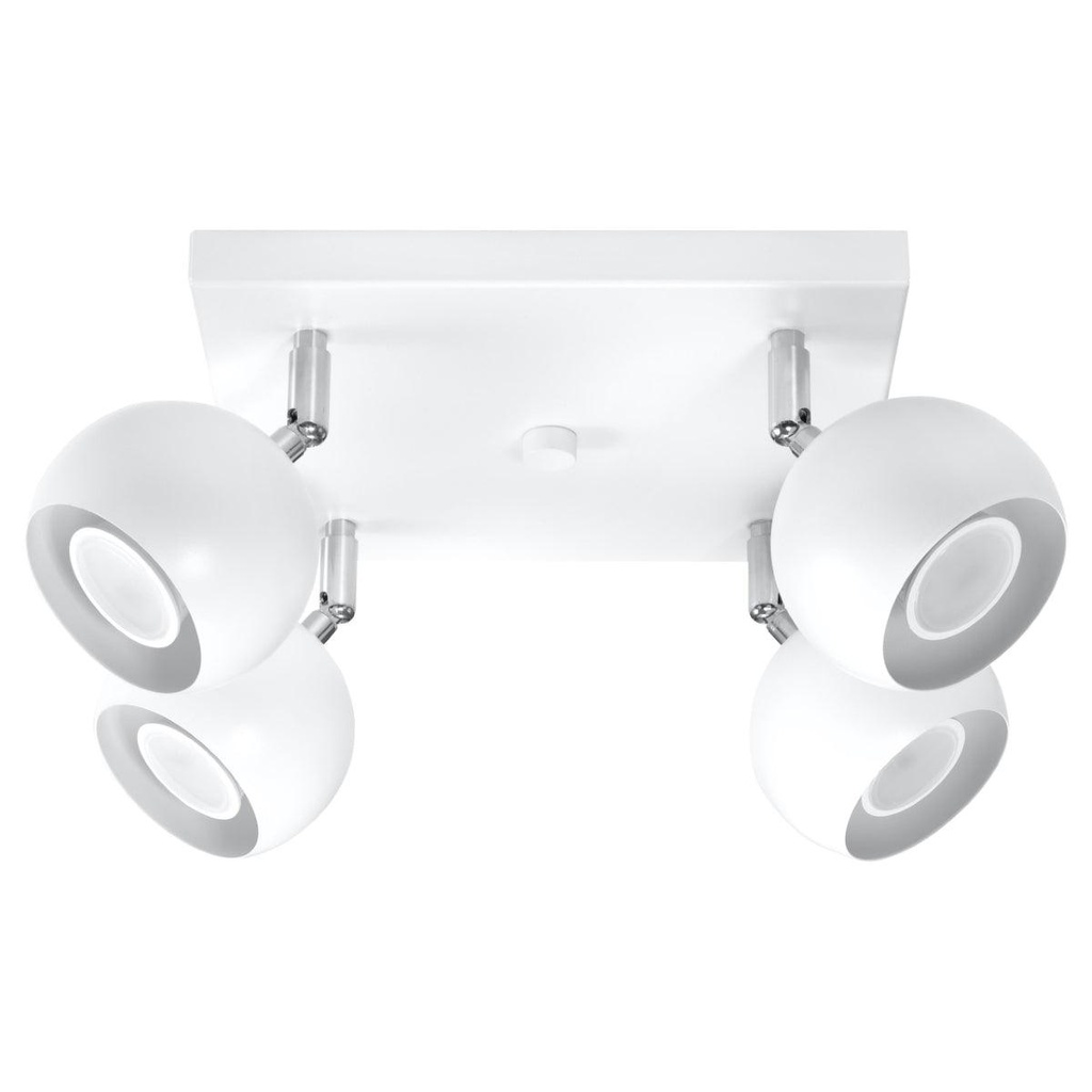 Lampada da soffitto OCULARE 4 bianco