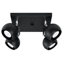 Lampada da soffitto OCULARE 4 nero