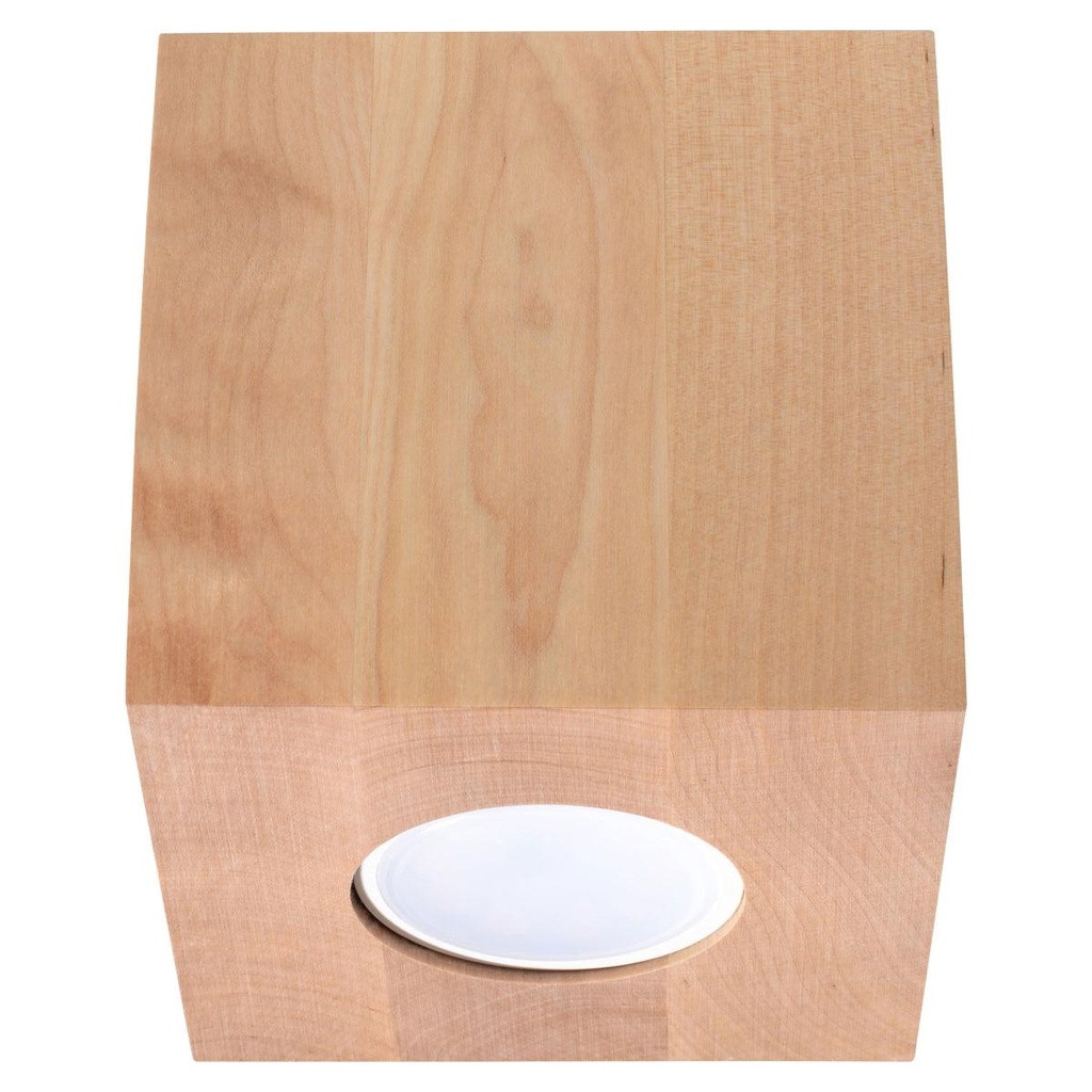 Lampada da soffitto QUAD in legno naturale