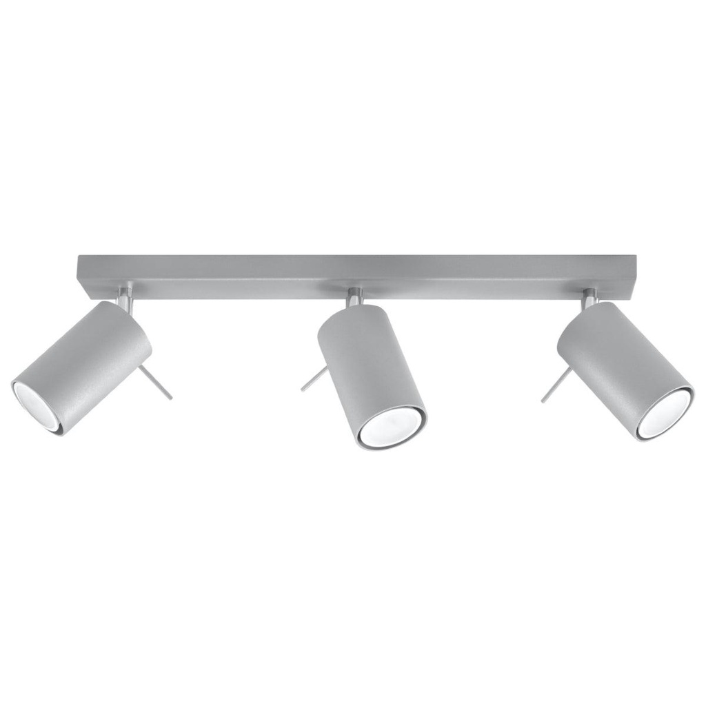Lampada da soffitto RING 3 grigio