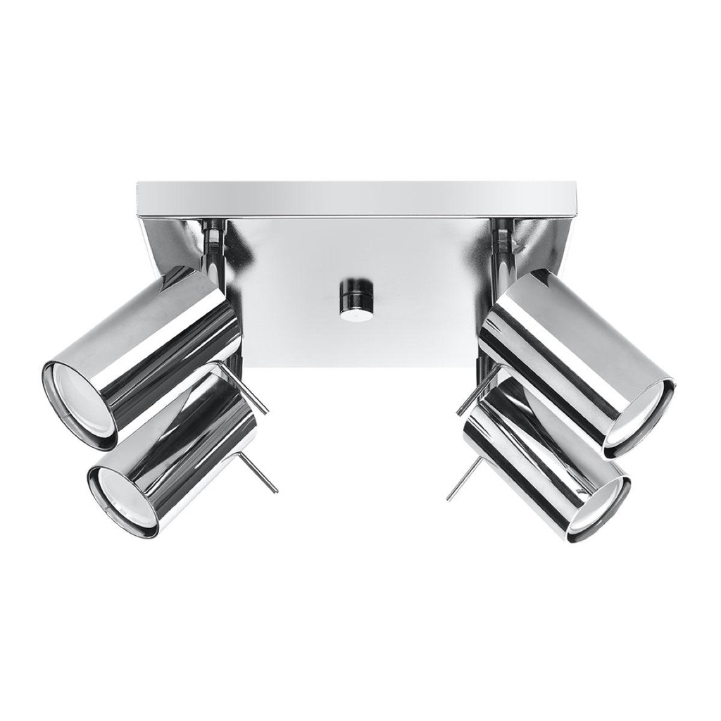 Lampada da soffitto RING 4 cromo