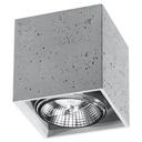 Lampada da soffitto VALDE in cemento