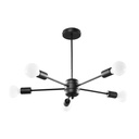Lampadario LANGO 5 nero