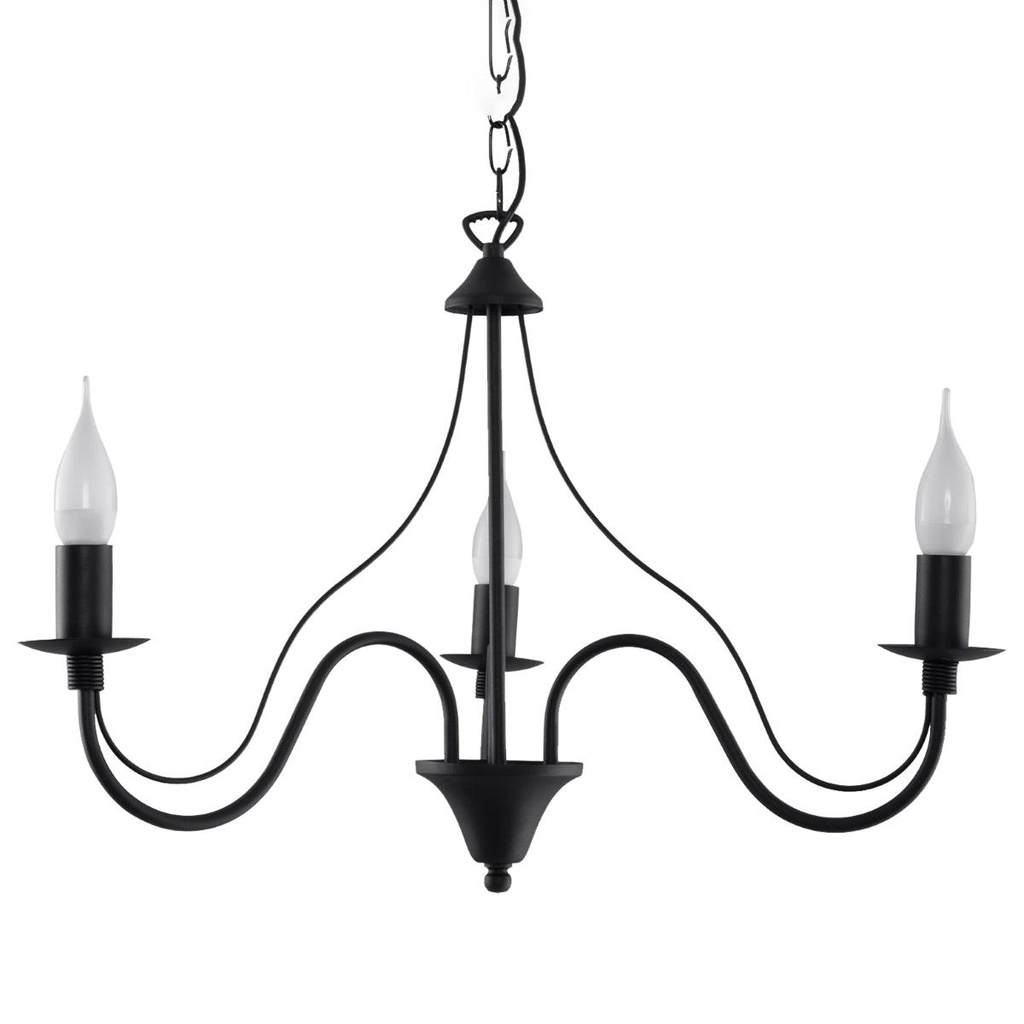 Lampadario MINERWA 3 nero
