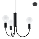 Lampadario PICCOLO 3 nero