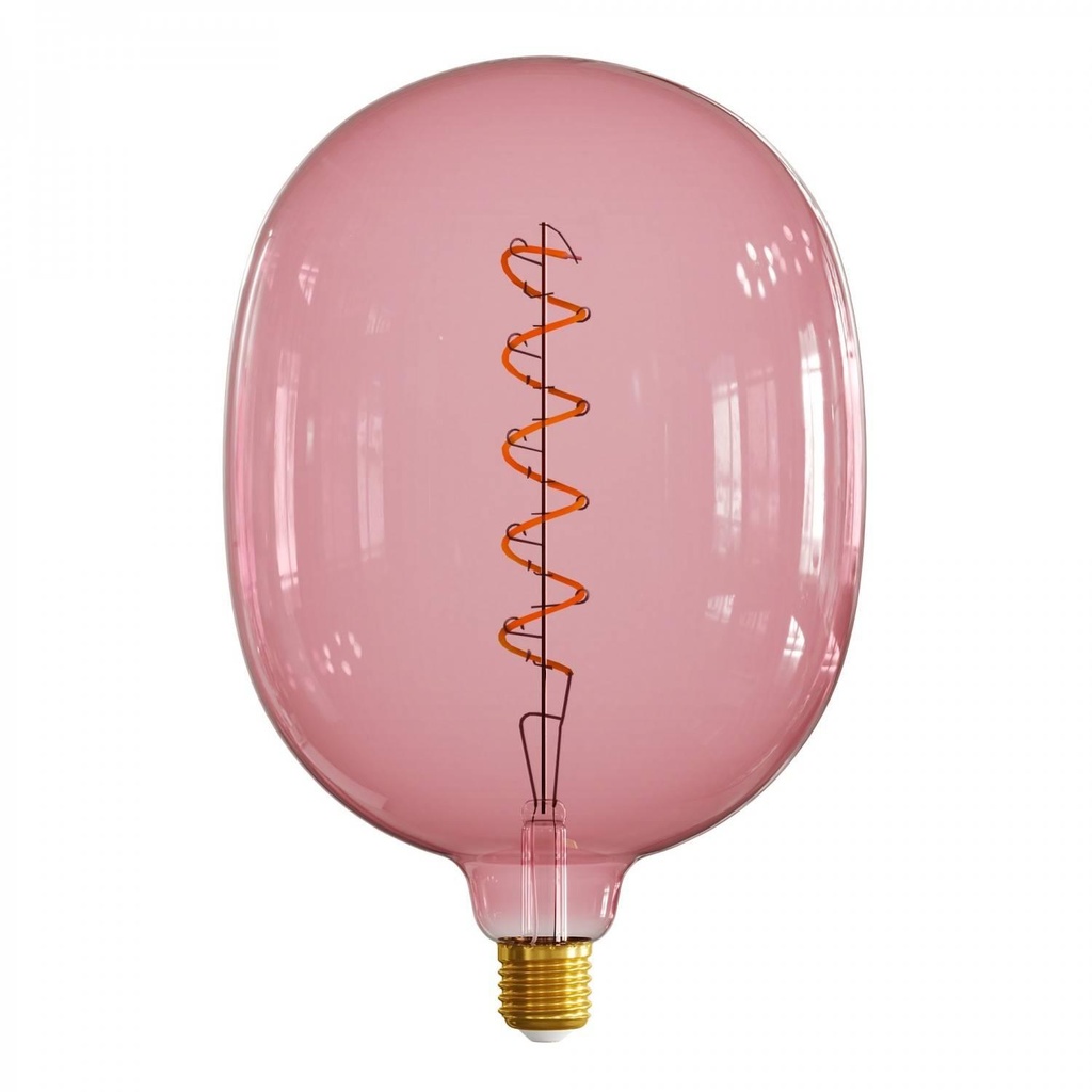 LED bulb Berry Red XXL Egg line Pastel filament spiral 5W