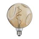 LED-Glühbirne Gold Bumped Globe G140 Spiralfaden 5W 250Lm E27 1800K dimmbar