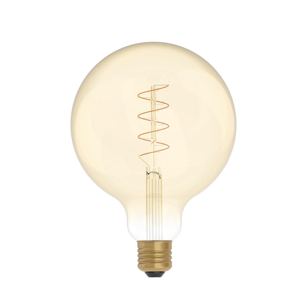 [8057971910151] Golden LED bulb Carbon Line spiral filament Globo G125 4W