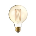 LED Golden Light Bulb Carbon Line Filament Cage Globe G95 7W 640Lm E27 2700K Dimmable - C55