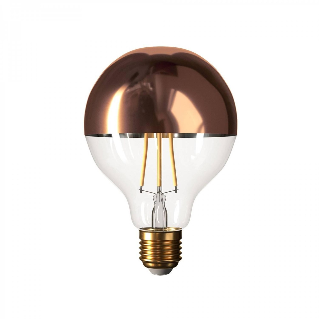 LED Half Sphere Bulb Copper Globe G95 730Lm E27 2700K
