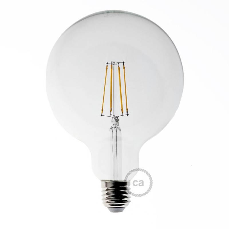 [8055681812987] Transparente LED-Glühbirne Globe 7W 806Lm E27 2700K