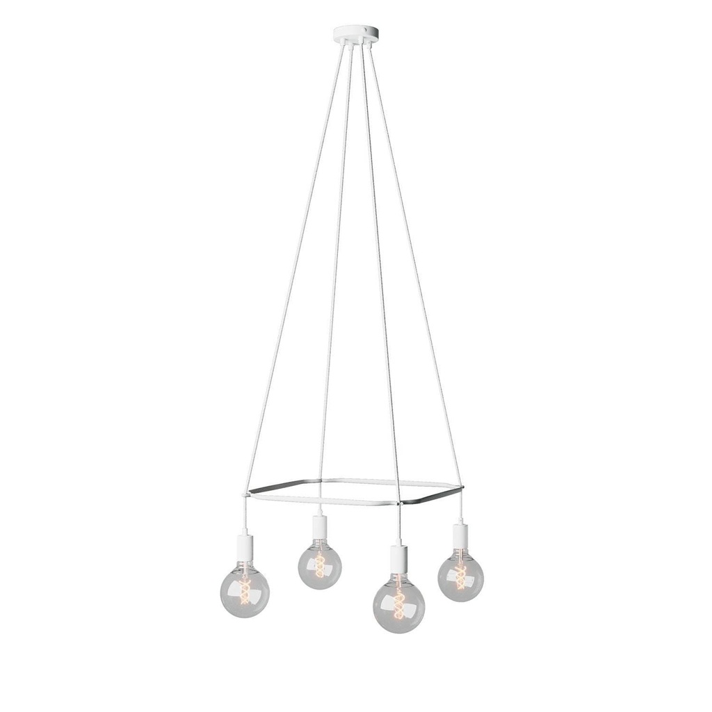 Cage Chandelier with 4 drops Globo