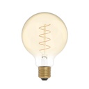 LED-Glühbirne Gold Carbon Line Spiralfaden Globe G95 4W 250Lm E27 1800K dimmbar – C06
