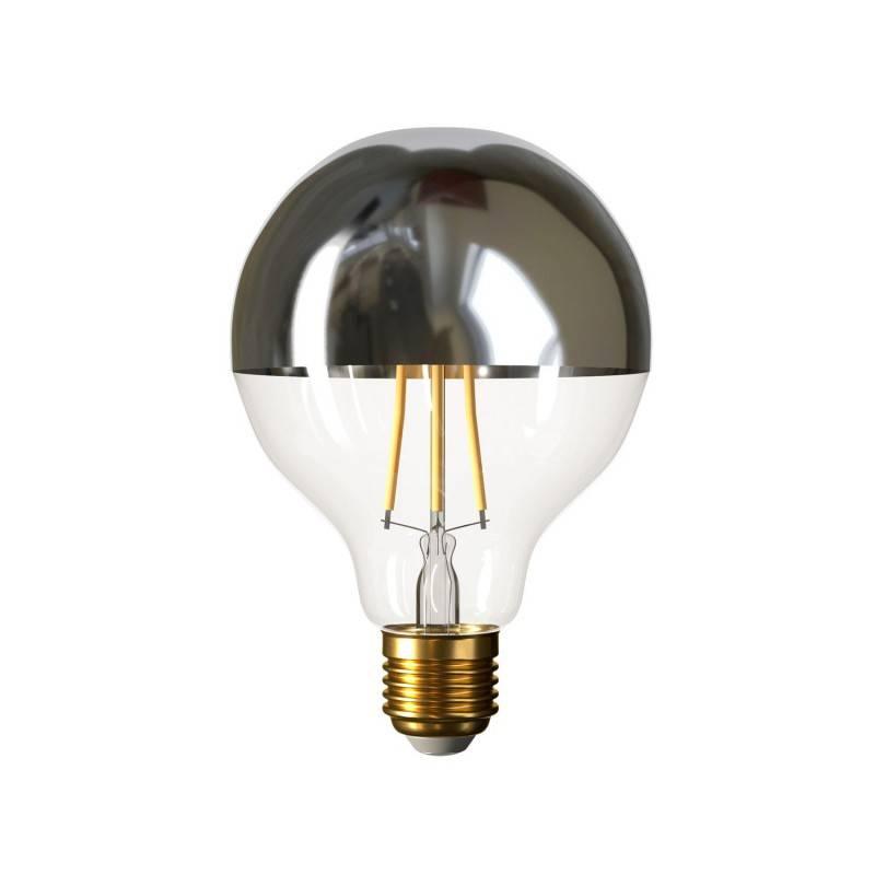 [8055681814745] LED-Glühbirne Halbkugel Silber Globe G95 7W 730Lm E27 2700K
