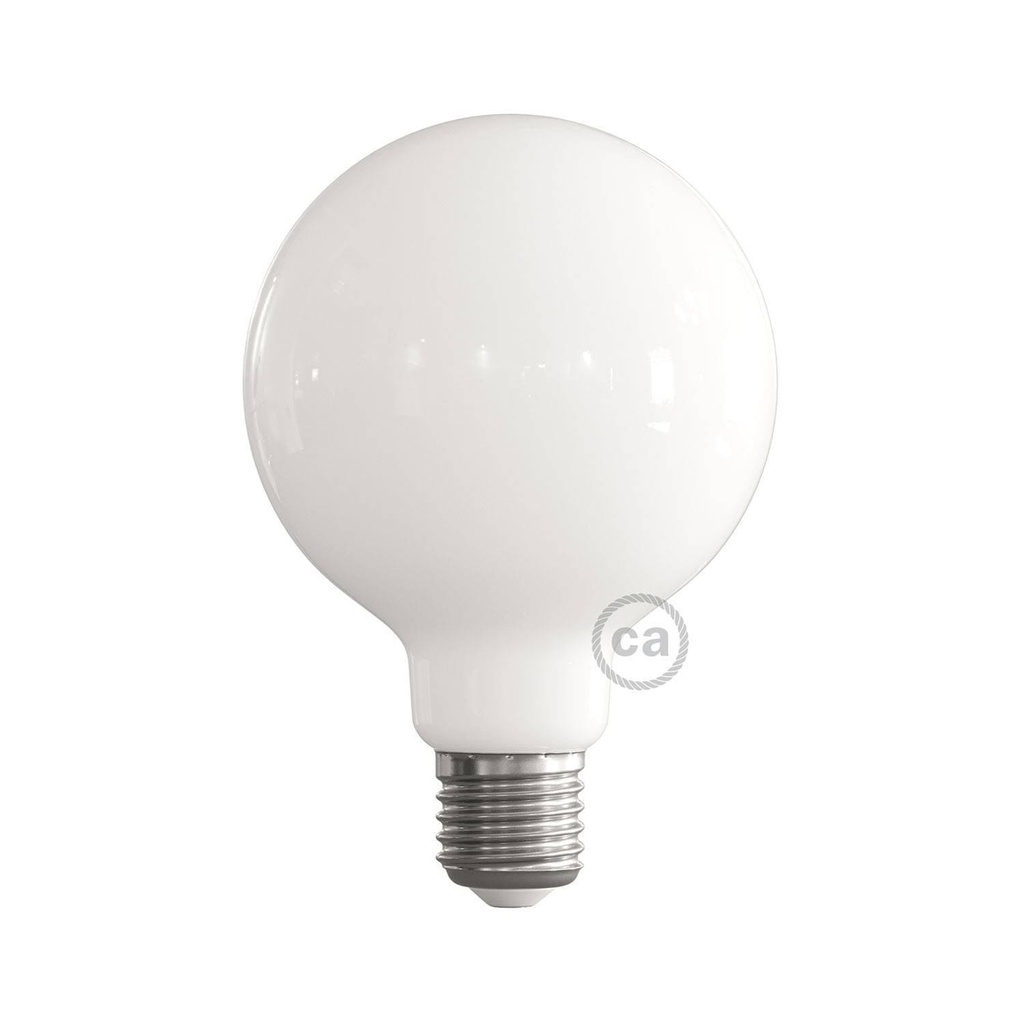 Lampadina LED Milky Globo G95 7W 806Lm E27 2700K Dimmerabile