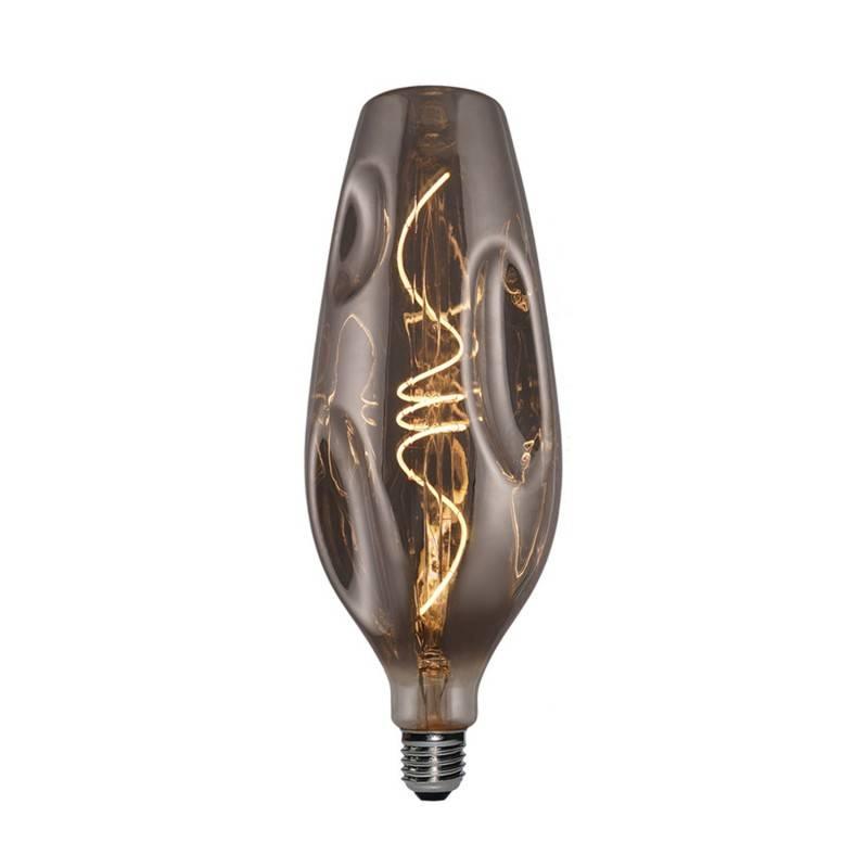 [8055681814349] Smoky Bumped LED-Glühbirne Spiralfaden Flasche 5W 100Lm