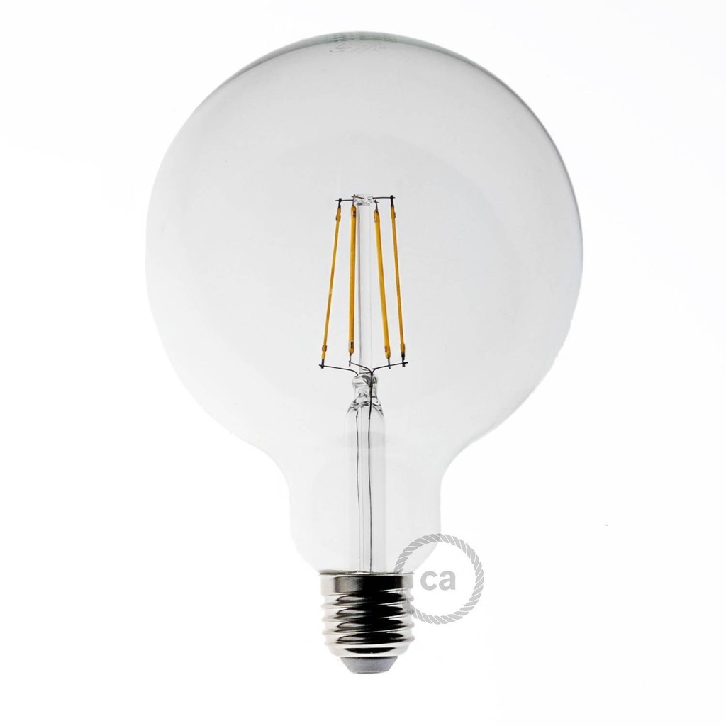 [8055681810518] Lampadina LED Trasparente Globo 8,5W 1055Lm E27 2700K