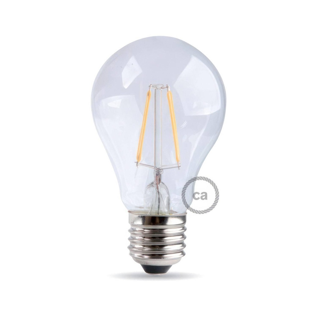 Lampadina LED Trasparente Goccia 7W 806Lm E27 2700K