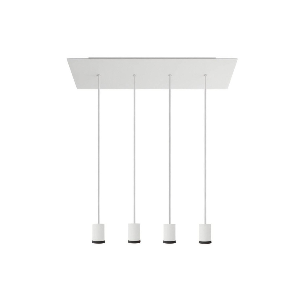 Lampada faretto a sospensione 4 cadute GU1d0 con XXL Rose-One