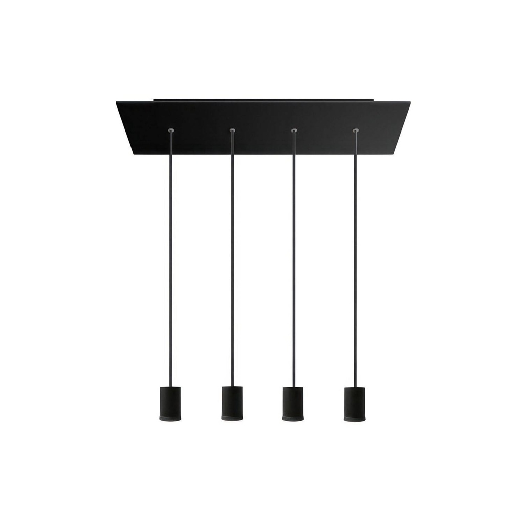 Lampada faretto a sospensione 4 cadute GU1d0 con XXL Rose-One