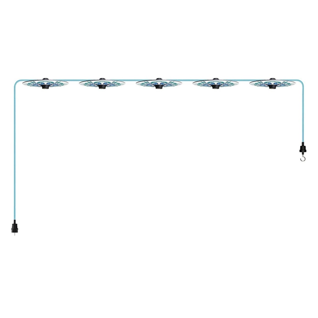 Catenaria Sistema Lumet 'Maioliche' da 7,5 m con cavo tessile, 5
