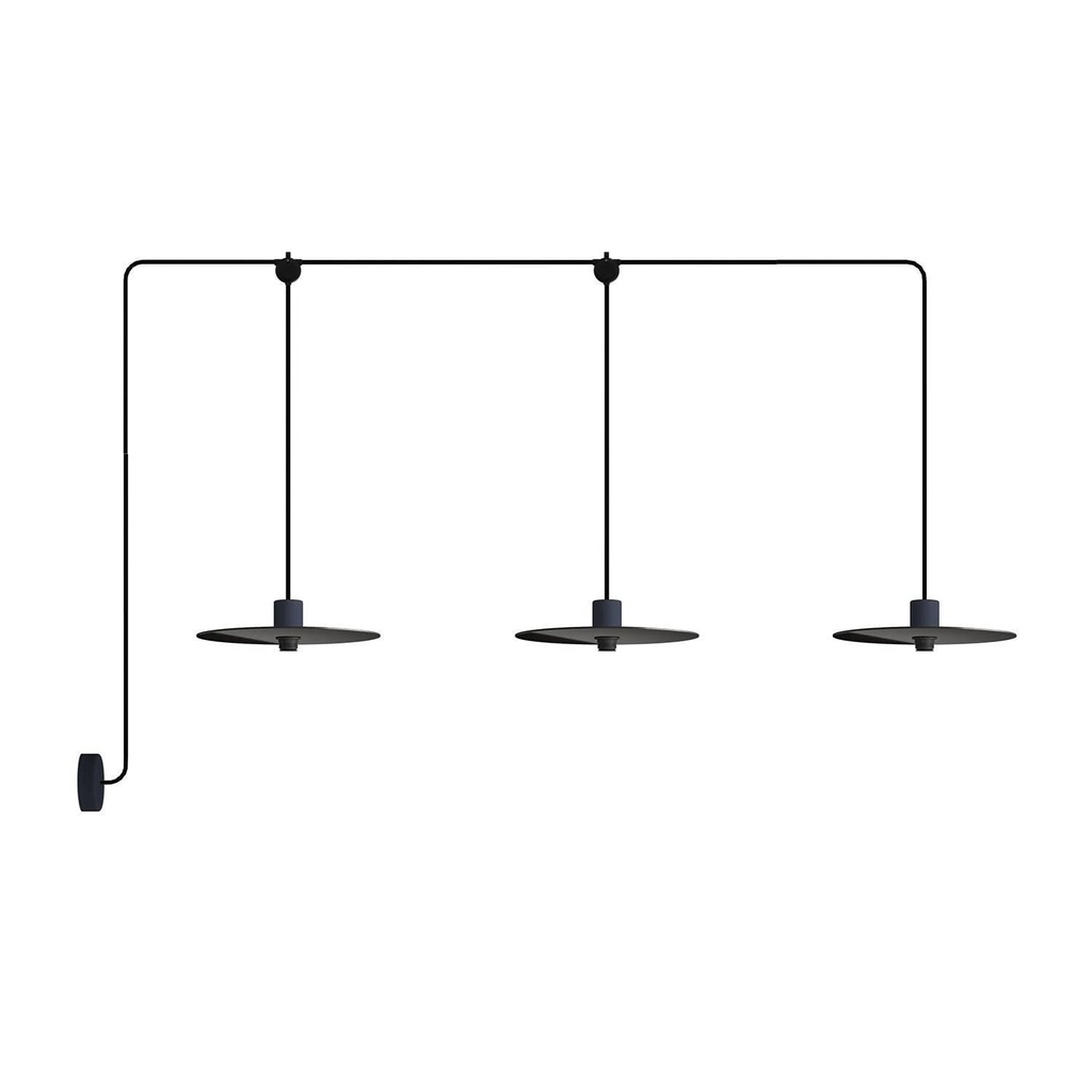 [8,051E+12] E-Snake EIVA 3-light IP65 outdoor lamp with rosette and shades