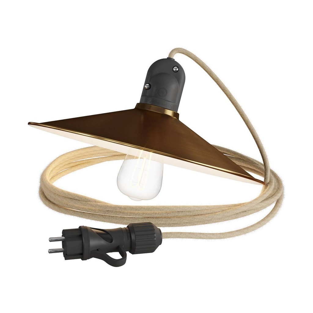 Snake Eiva con paralume Swing, lampada portatile per esterni, 5 m