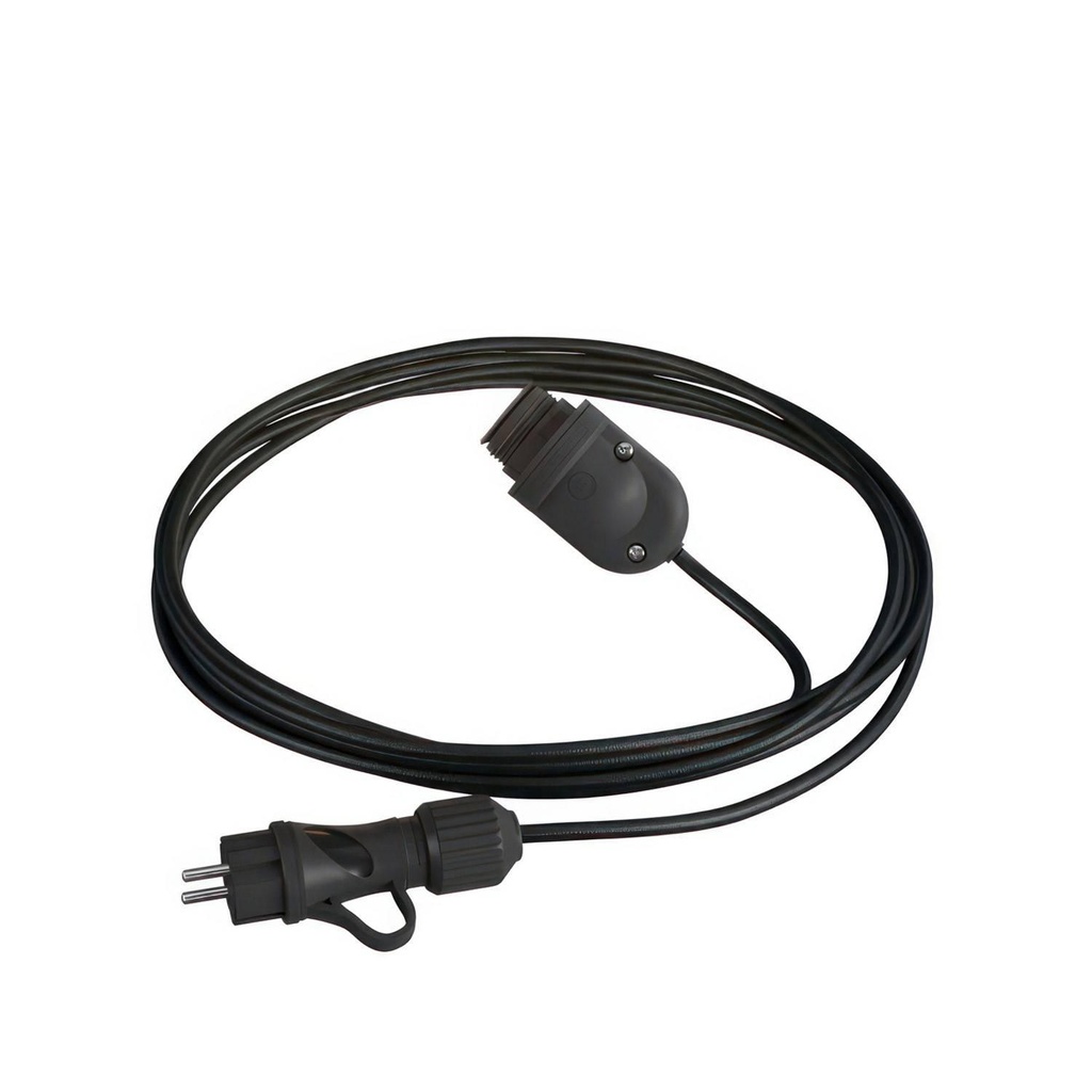 Snake Eiva, lampada portatile per esterni, 5 m cavo tessile,