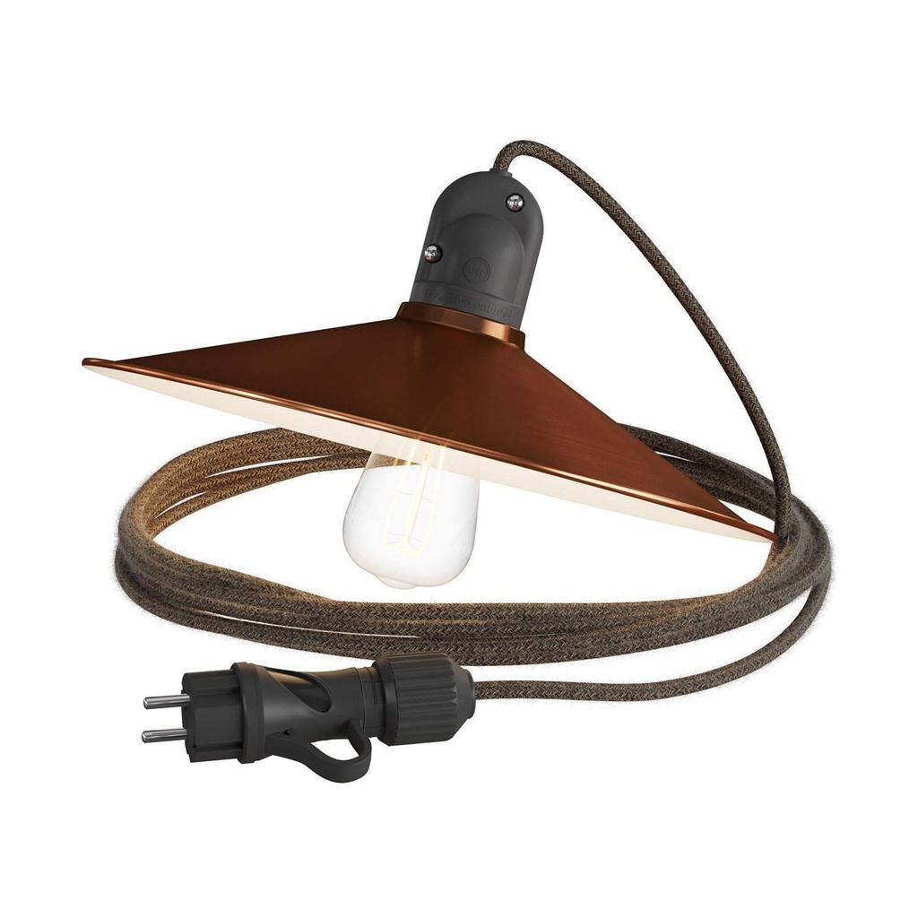 Snake Eiva con paralume Swing, lampada portatile per esterni, 5 m