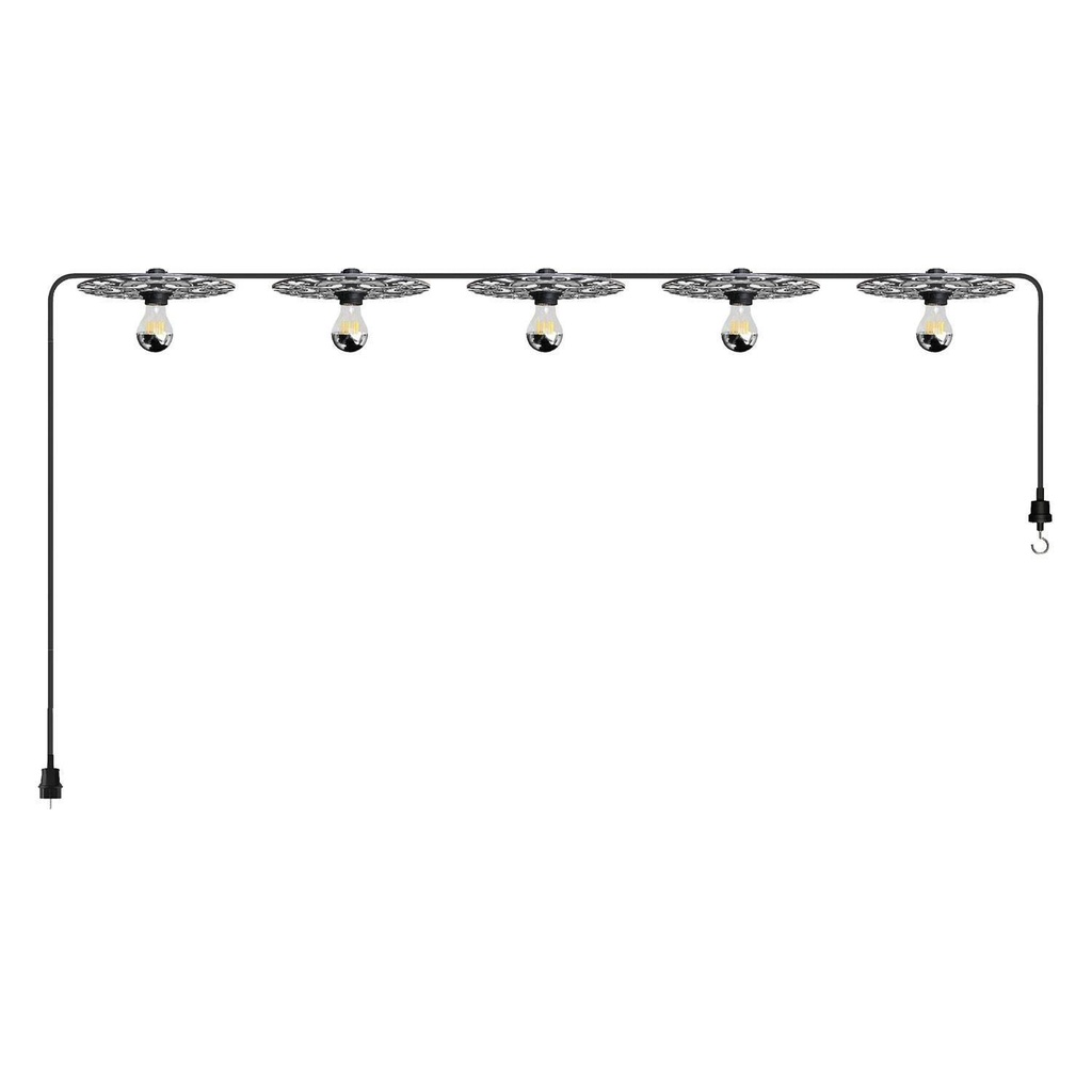 7.5 m Lumet 'Maioliche' system catenary with textile cable, 5