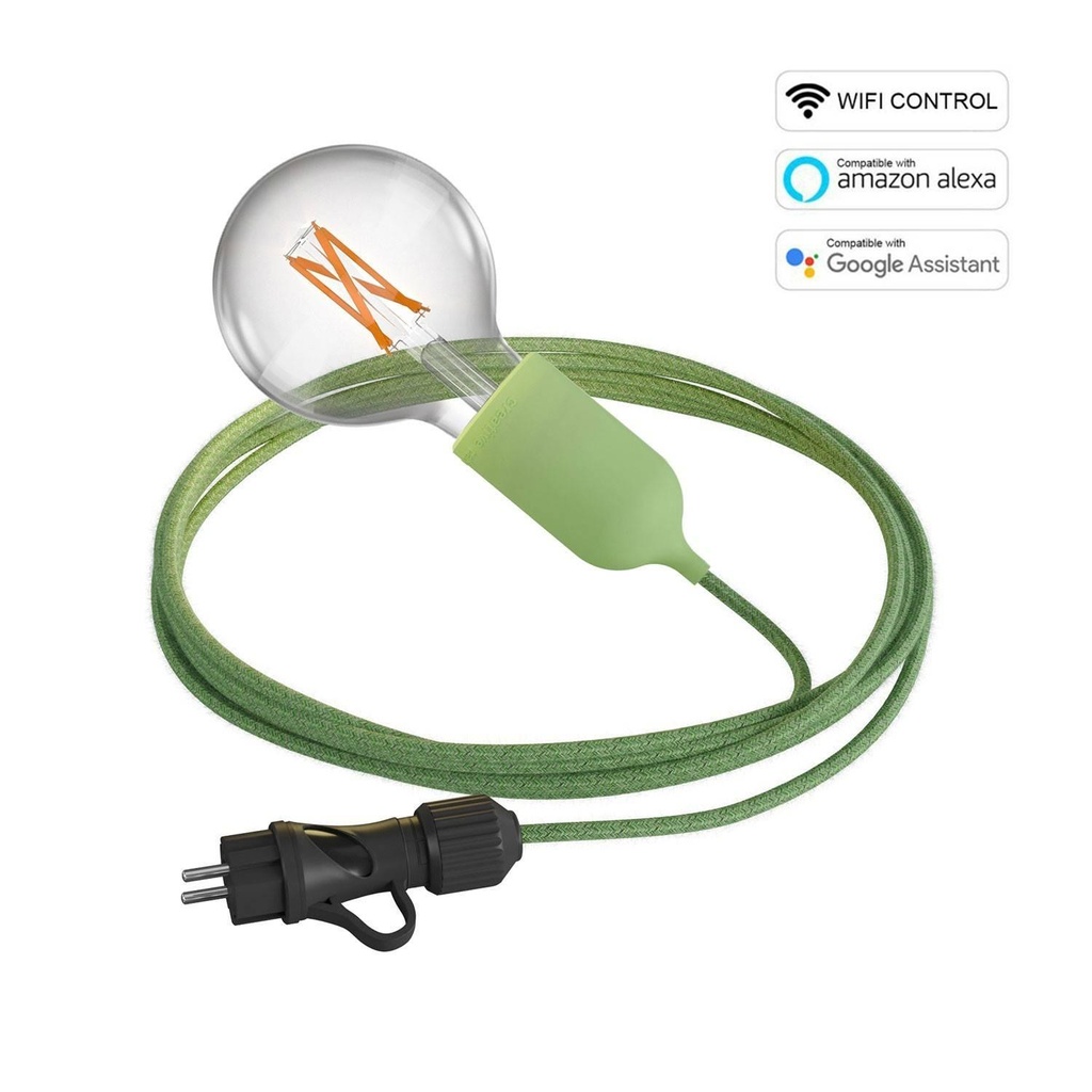 Snake EIVA Wi-Fi, portable outdoor lamp, 5 m textile cable,