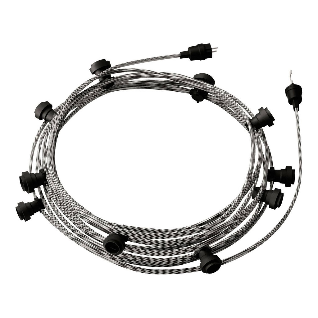 Ready-to-use 12.5 m Lumet System catenary with textile cable,