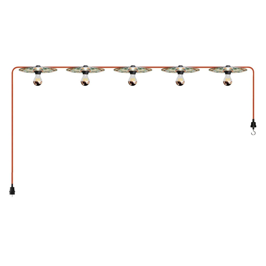 Catenaria Sistema Lumet 'Maioliche' da 7,5 m con cavo tessile, 5