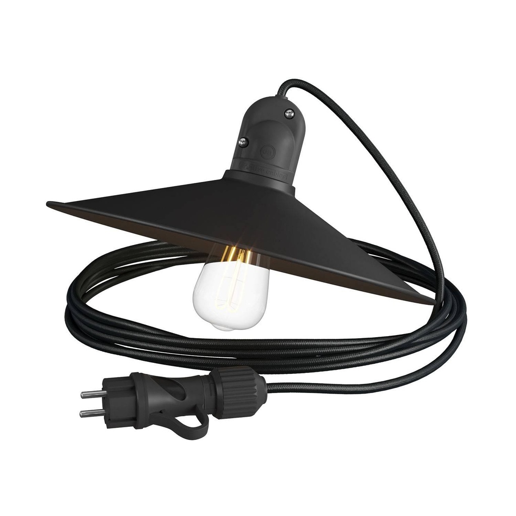 Snake Eiva con paralume Swing, lampada portatile per esterni, 5 m