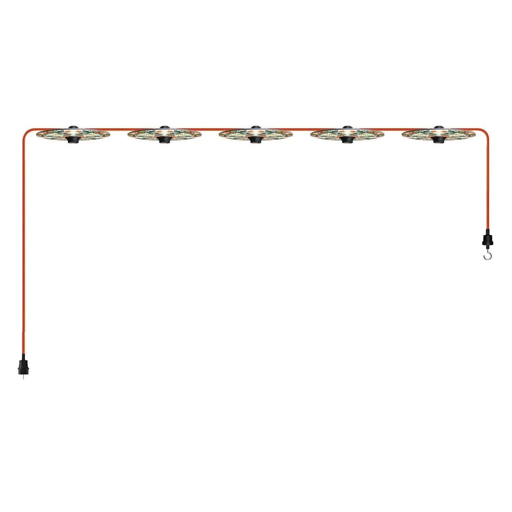 [8,051E+12] 7.5 m Lumet 'Maioliche' system catenary with textile cable, 5