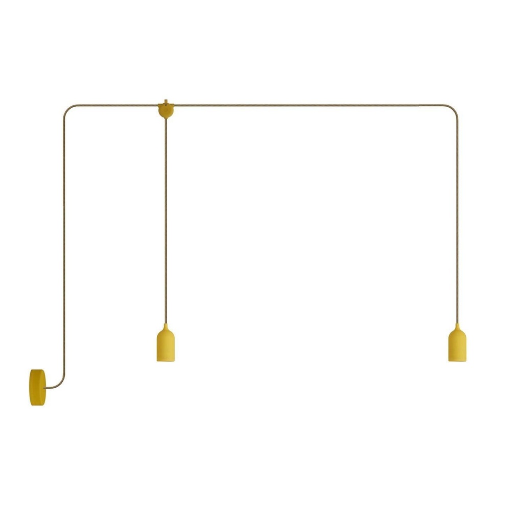 [8,051E+12] F-Snake EIVA IP65 2-lamp outdoor lamp with rosette