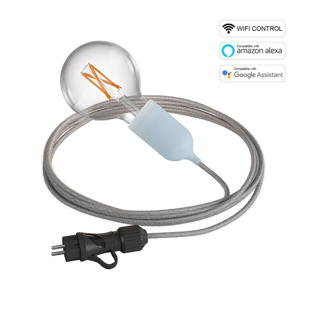 Snake EIVA Wi-Fi, portable outdoor lamp, 5 m textile cable,