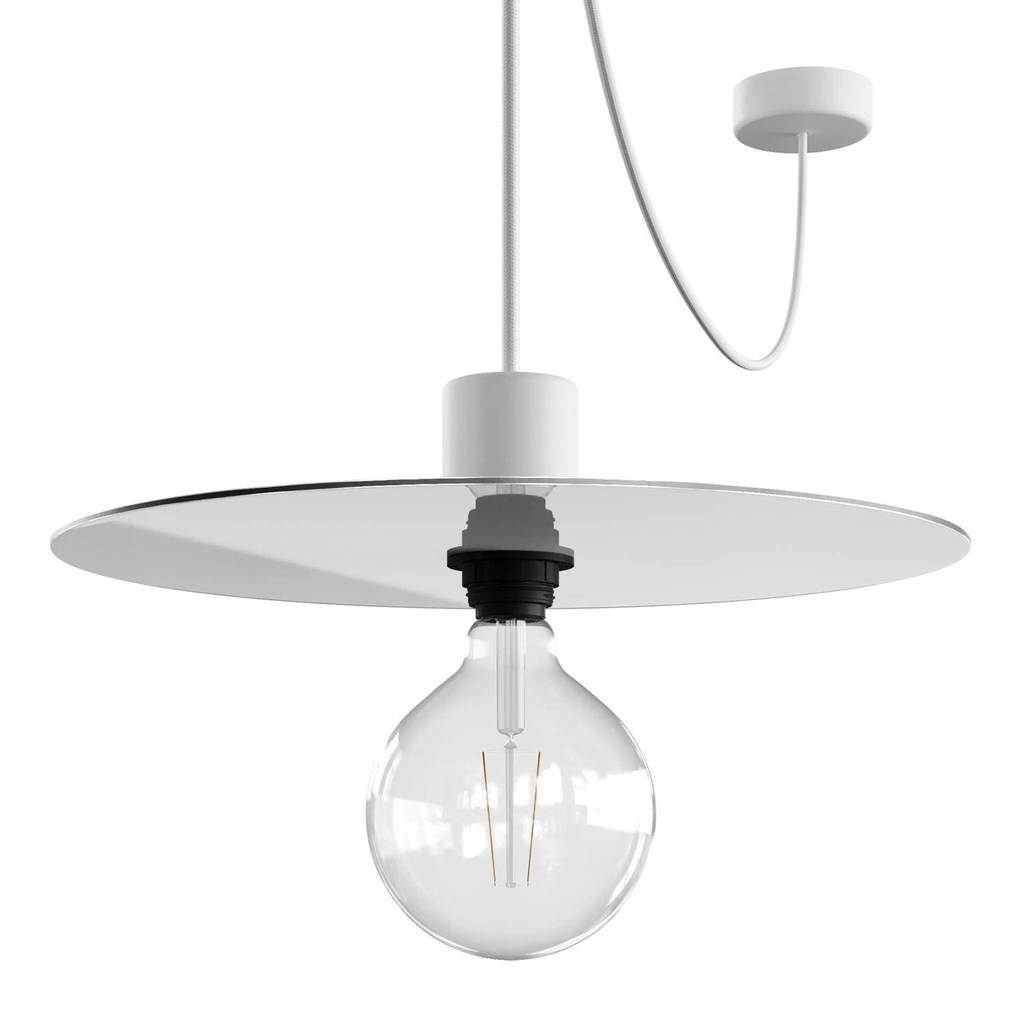 EIVA ELEGANT Lampada a sospensione con 5 m cavo tessile, paralume