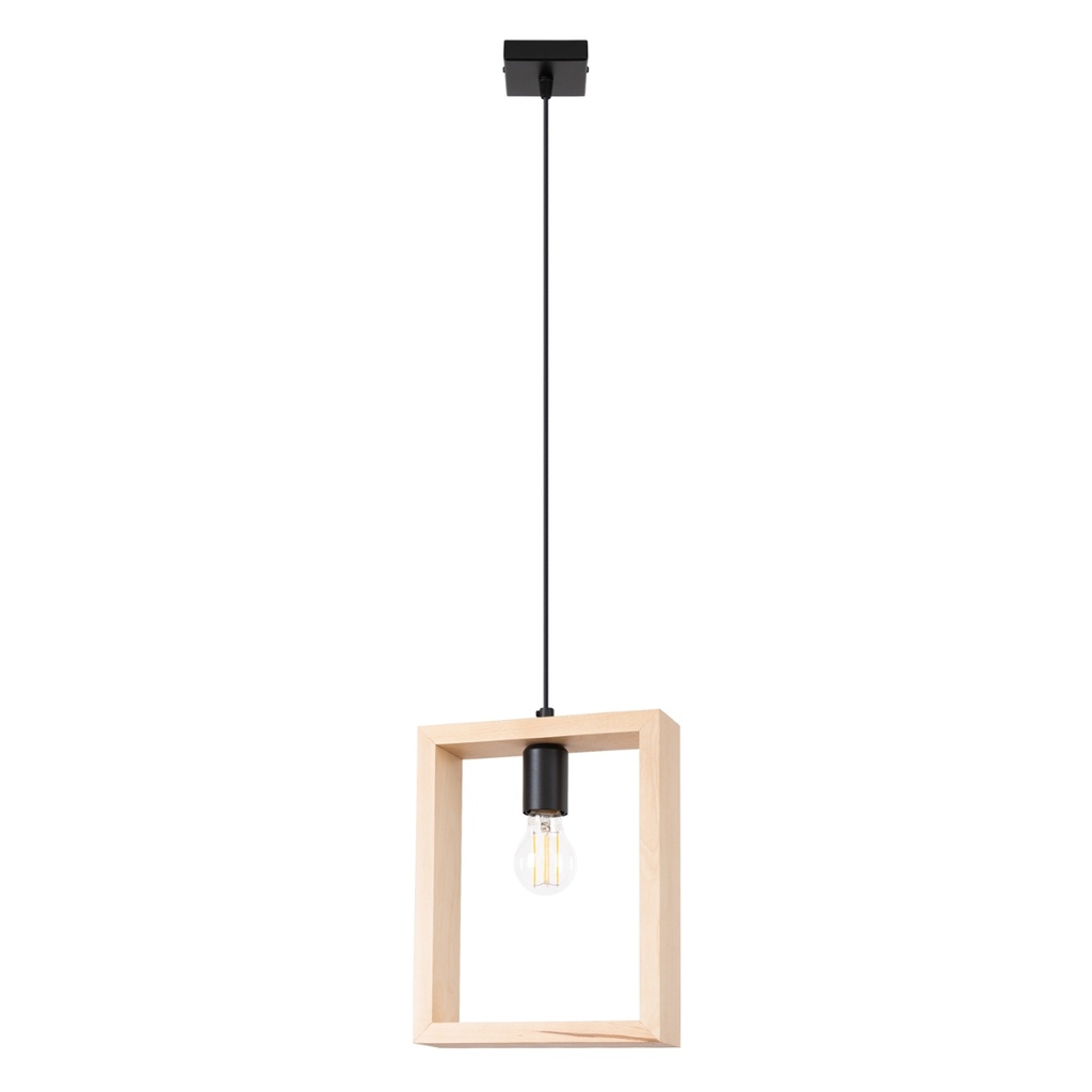 Lampada a sospensione ARIES in legno naturale
