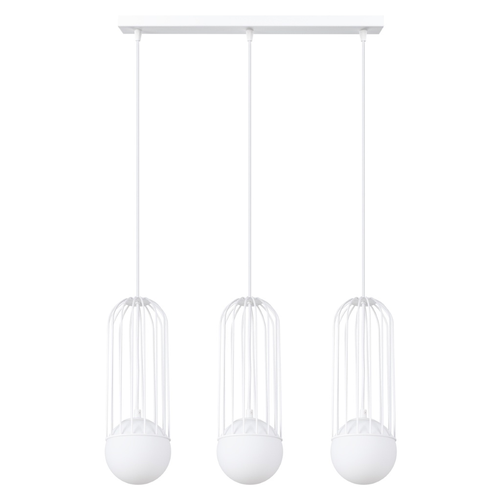 Lampada a sospensione BRINA 3L bianca
