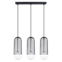 Lampada a sospensione BRINA 3L nera