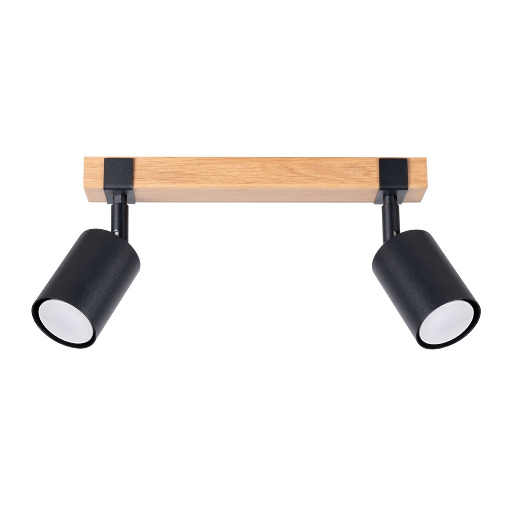 Lampada da soffitto FAGER 2 nera