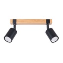 Lampada da soffitto FAGER 2 nera