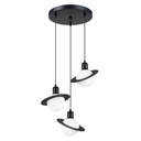 Lampada a sospensione HYPERION 3P nera
