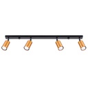 Lampada da soffitto WINX 4L nero/cooper