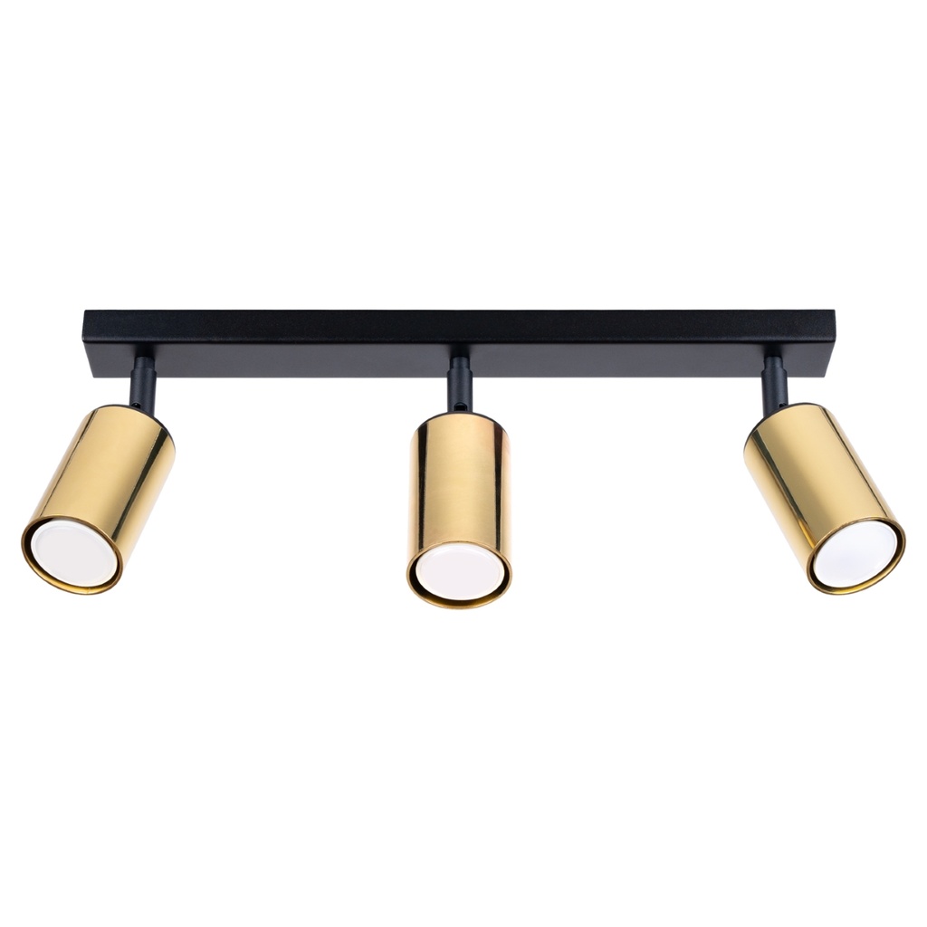 Lampada da soffitto WINX 3 nero/cooper