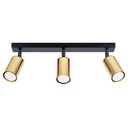 Lampada da soffitto WINX 3 nero/cooper