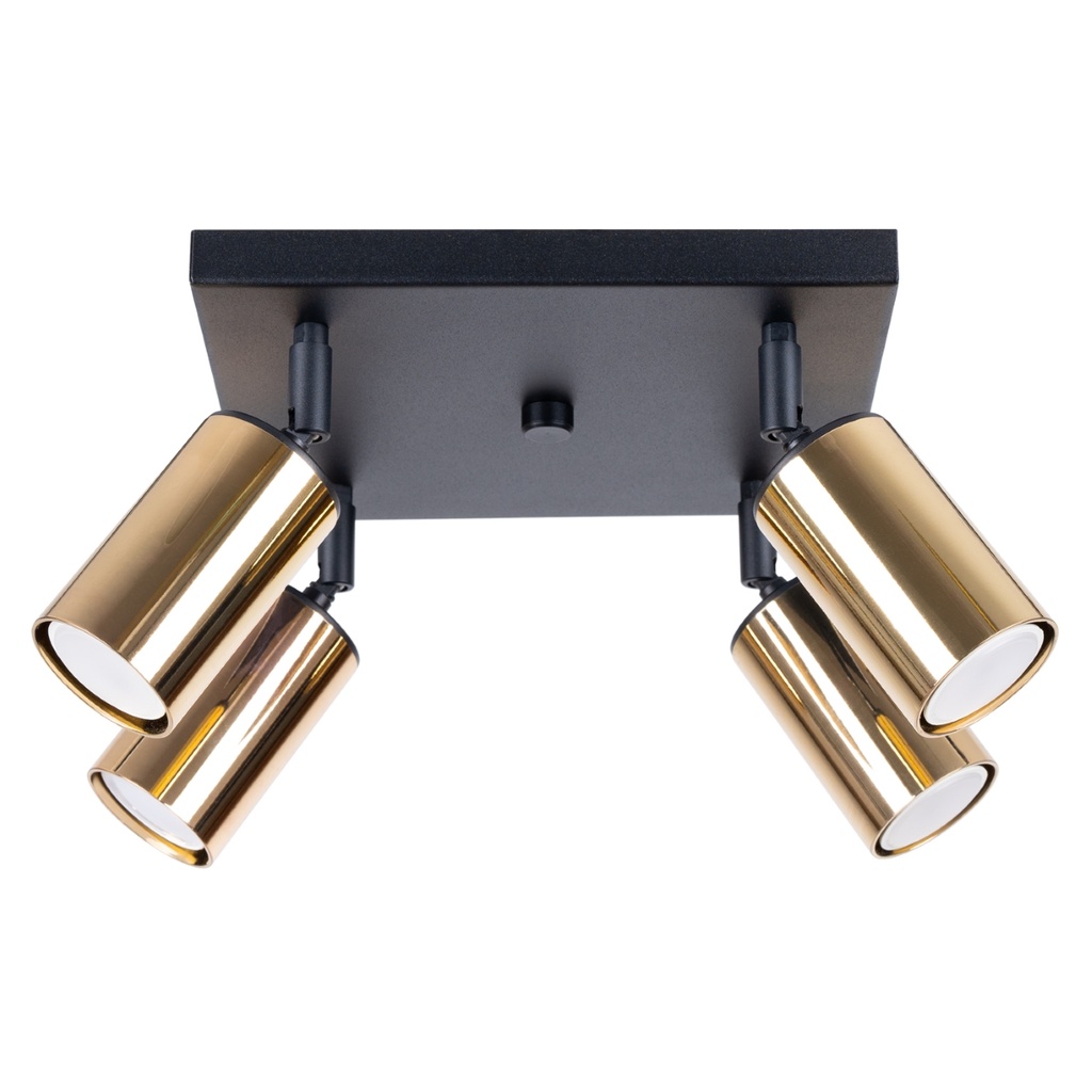 Lampada da soffitto WINX 4 nero/oro