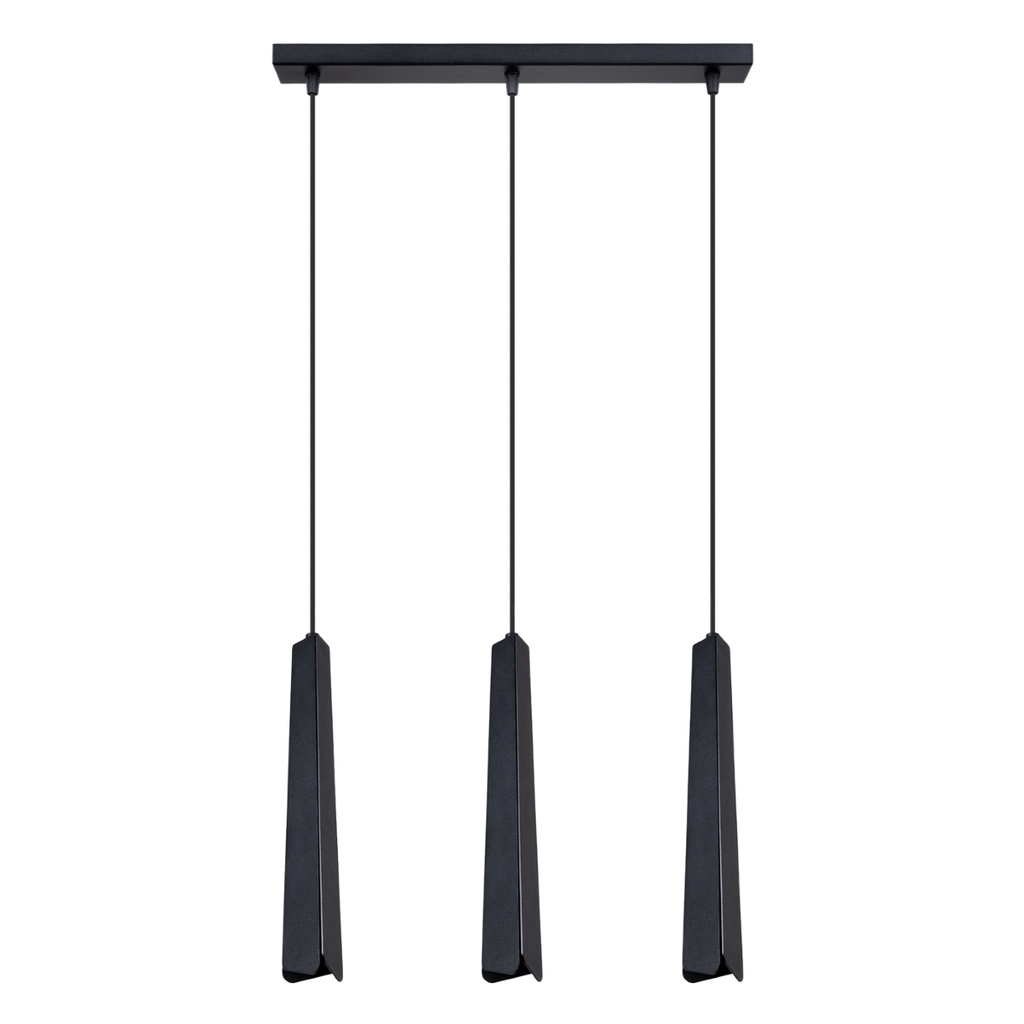 Lampada a sospensione PRYSM 3L nera